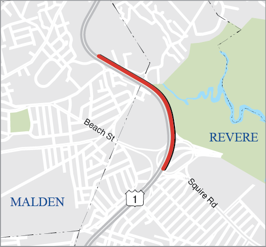 Malden and Revere: Improvements at Route 1 (Northbound) 